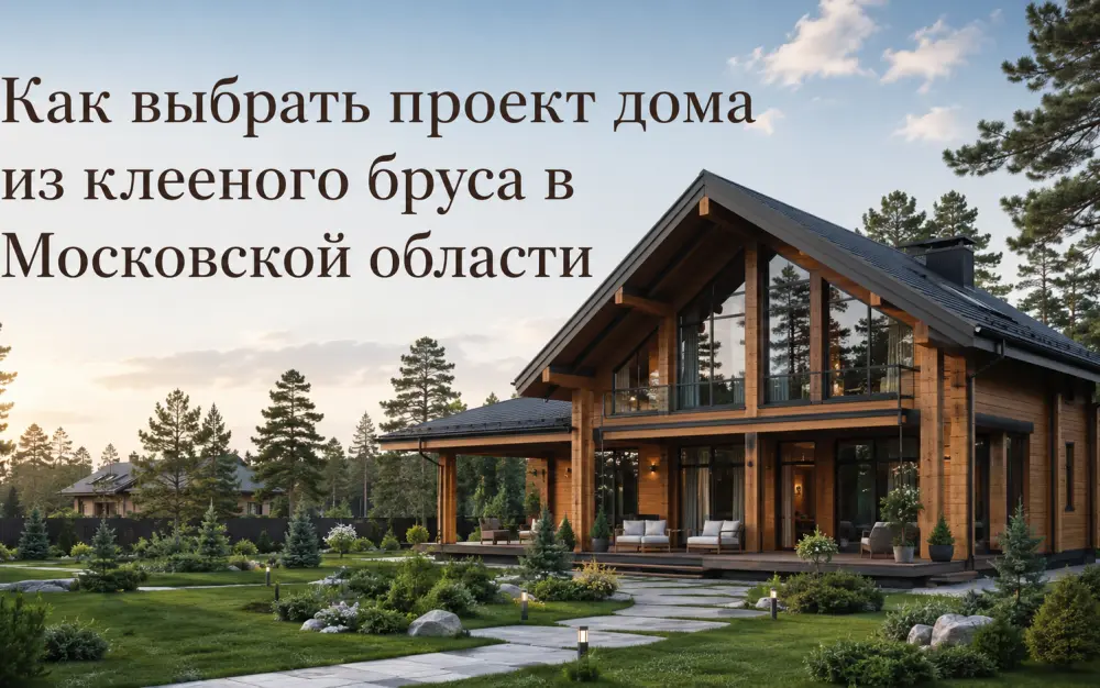 Как выбрать проект дома из клееного бруса в Московской области