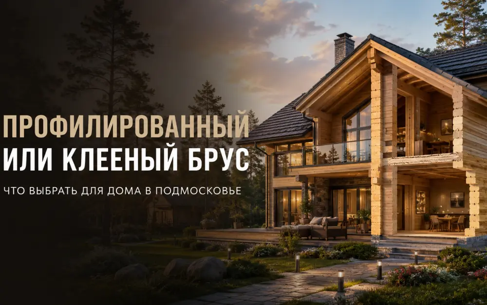 Разница между клееным и профилированным брусом