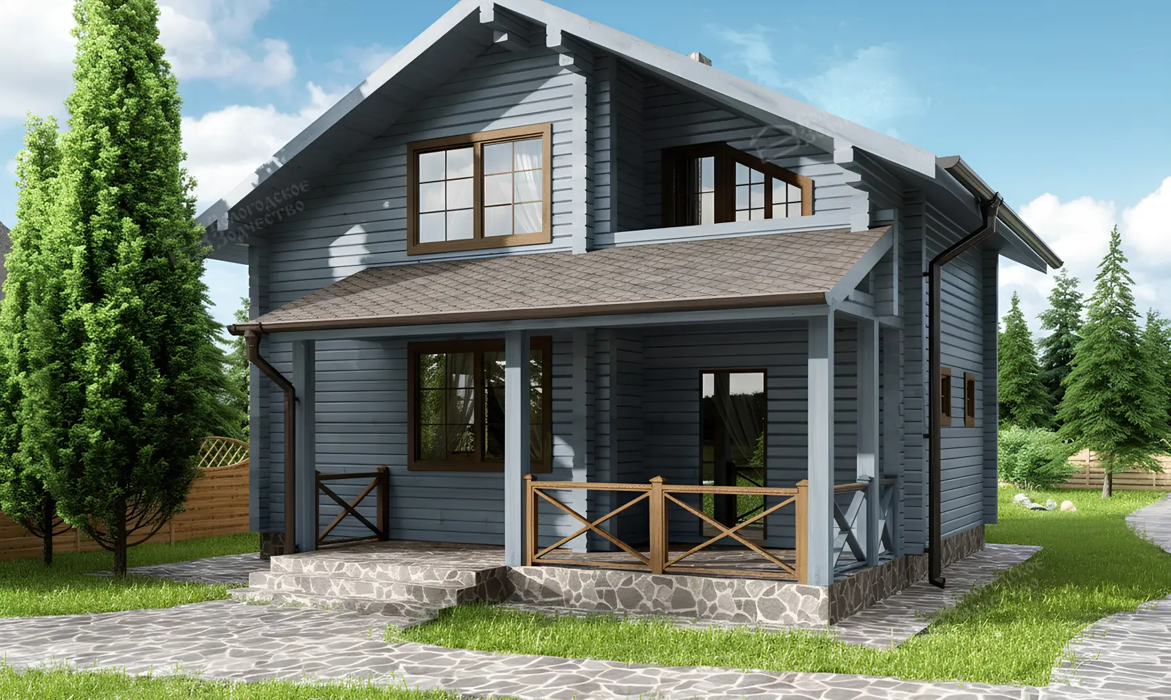  Серо-голубой